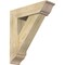 Ekena Millwork Traditional Traditional Rough Sawn Bracket w/ Offset Brace, Douglas Fir, 8"W x 28"D x 32"H BKT0806X28X32TRA01RDF - alternate 1